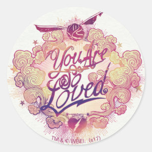 Sticker Rond Harry Potter   Vous êtes si aimés