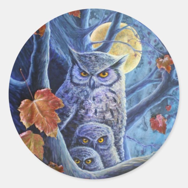 Sticker Rond Harvest moon (Devant)