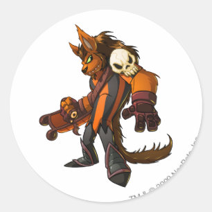 Sticker Rond Haunted Woods Team Capitaine 2