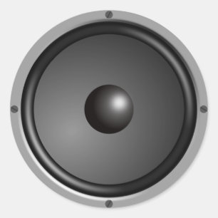 Sticker Rond Haut-parleur