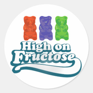 Sticker Rond Haute sur le fructose