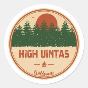 Sticker Rond Haute Uintas Wilderness Utah