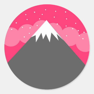 Sticker Rond Hauteurs éternelles