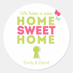 Sticker Rond {Hauts de forme à la maison doux à la maison de