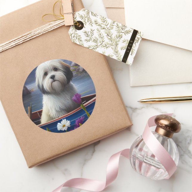 Sticker Rond Havanais en pagaie : une aventure Pittoresque (Cadeaux)