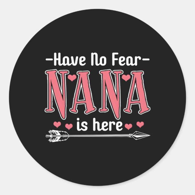 Sticker Rond Have No Fear (Devant)