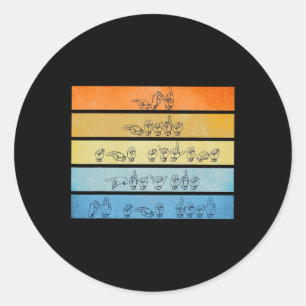 Sticker Rond Hears Prayers Sourde Sensibilisation Langue des si
