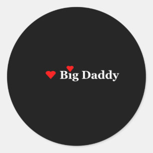 Sticker Rond Heart Big Daddy