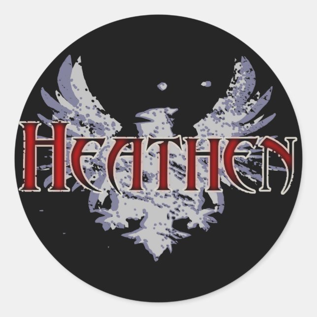 Sticker Rond Heathen (Devant)