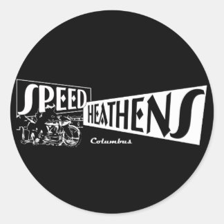 Sticker Rond Heathens de vitesse