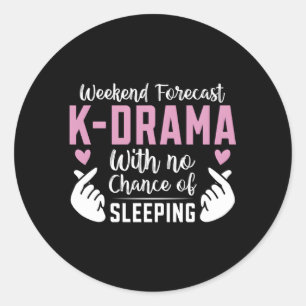 Sticker Rond Hebdomadaire K-Drama Coréen Kdrama Mama