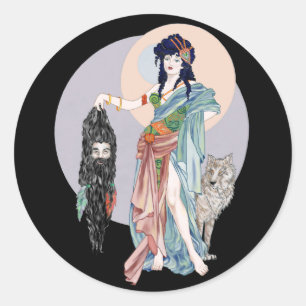 Sticker Rond Hecate et Clytius