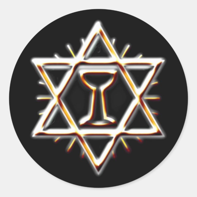 Sticker Rond heiliger Gral saint grail (Devant)