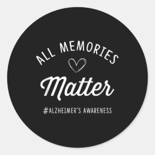 Sticker Rond Heimers Sensibilisation Tee Purple Memories