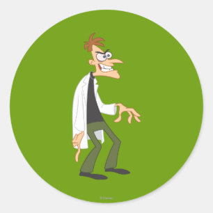 Sticker Rond Heinz Doofenshmirtz 2