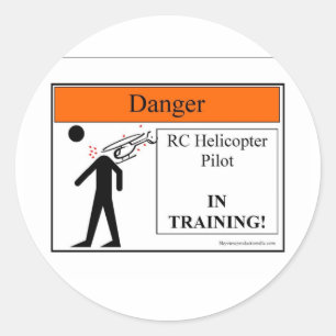 Sticker Rond heliintrainingjpg