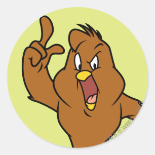 Sticker Rond Henery Hawk hurle