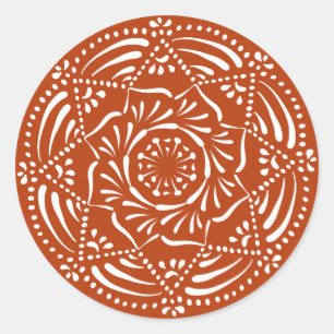 Sticker Rond Henna Mandala
