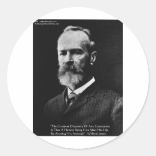 Sticker Rond Henry James Attitude Sagesse Citer Cadeaux & Carte