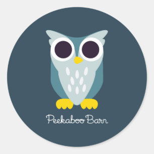 Sticker Rond Henry le hibou
