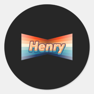 Sticker Rond Henry Prénom Henry