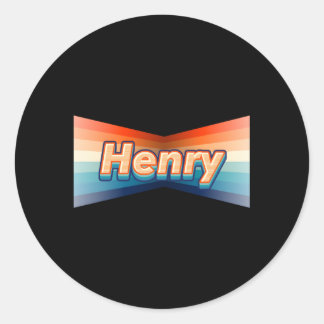 Sticker Rond Henry Prénom Henry