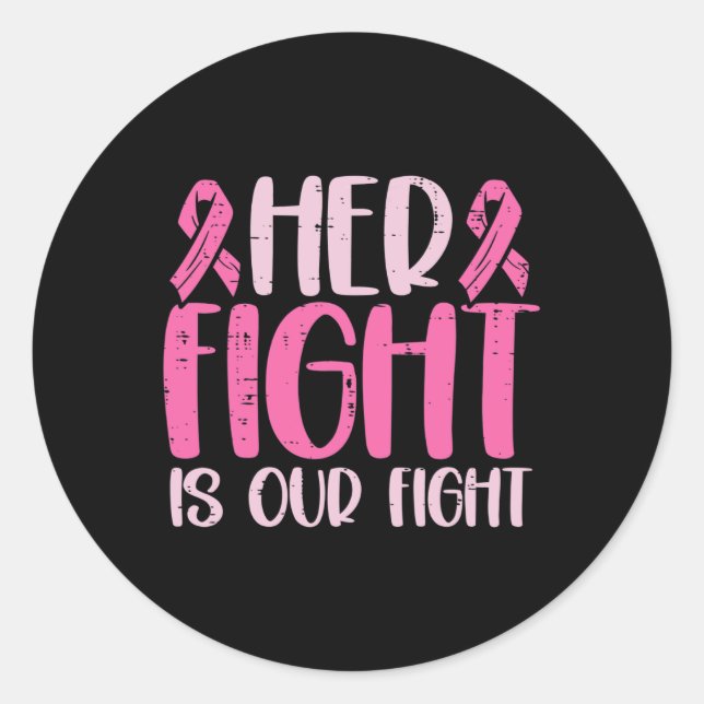 Sticker Rond Her Fight (Devant)
