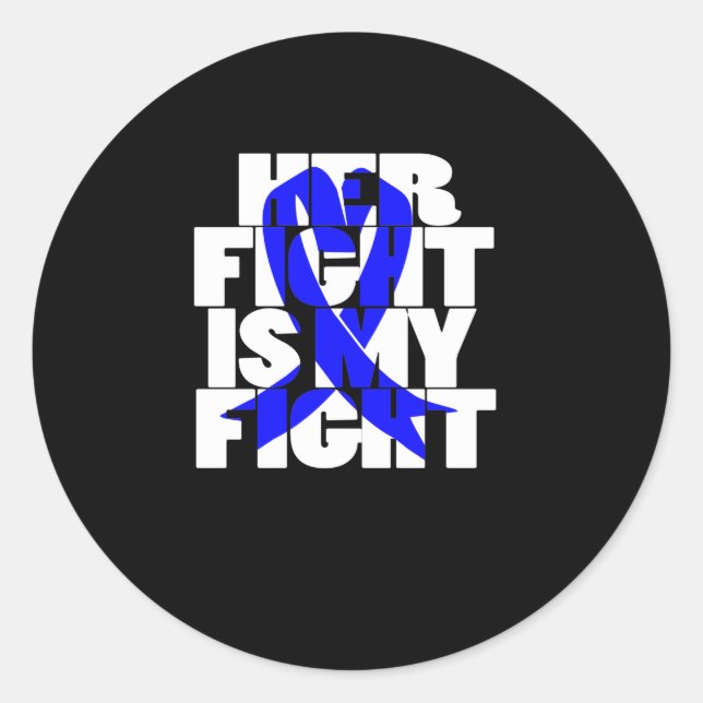 Sticker Rond Her Fight Is My Fight (Devant)