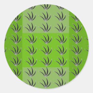 Sticker Rond Herbe verte