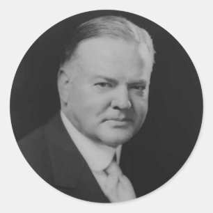 Sticker Rond Herbert Hoover