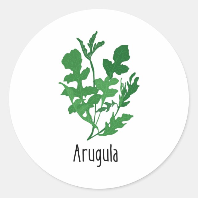 Sticker Rond Herbes d'épices Arugula (Devant)