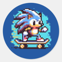 Hérisson de patinage : 8 bits Pixel Aventure Pixel