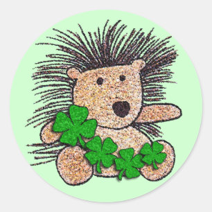 Sticker Rond Hérisson irlandais !