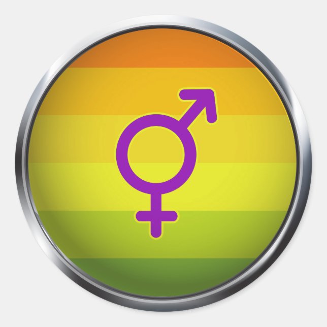 Sticker Rond Hermaphrodite (Devant)
