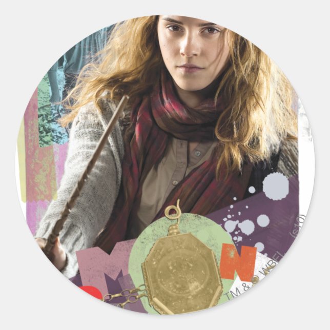 Sticker Rond Hermione 14 (Devant)
