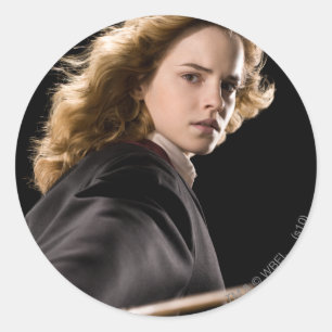 Sticker Rond Hermione Granger Prêt À Agir