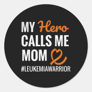 Sticker Rond Hero Me Appelle Maman Leukemia Guerrier Leukemia L