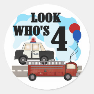 Sticker Rond Héros de tous les jours 4e anniversaire