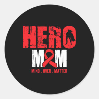 Sticker Rond Héros Maman - Faucille Cellule Anémie Soutien R