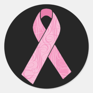 Sticker Rond Héros rose