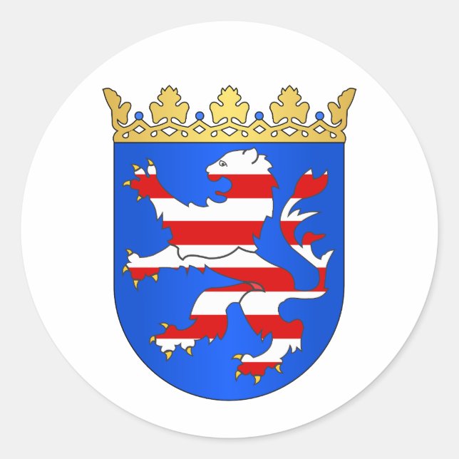 Sticker Rond Hesse (Hesse) COA (Devant)