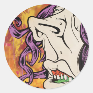 Sticker Rond Hessian