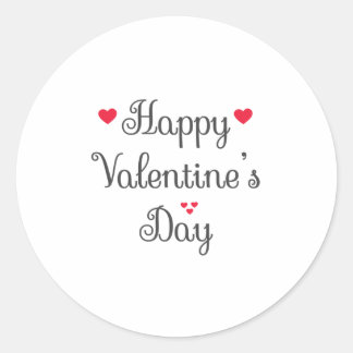 Sticker Rond Heureuse Sainte-Valentin
