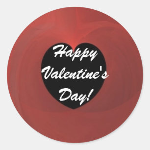 STICKER ROND HEUREUSE SAINTE-VALENTIN !