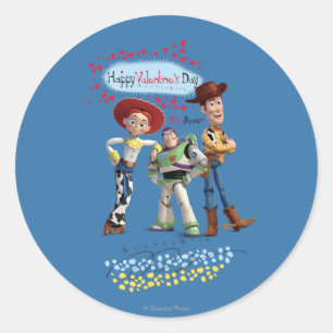 Sticker Rond Heureuse Sainte-Valentin, Mi Amor