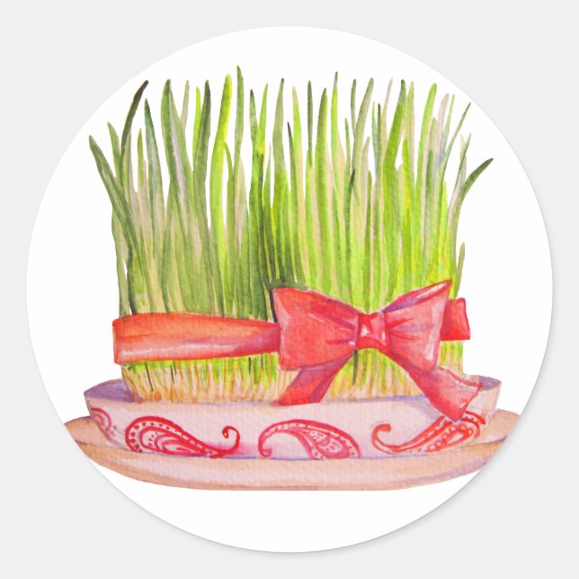 Sticker Rond Heureux Norooz Sabzeh (Devant)