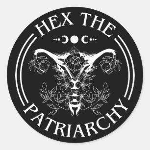 Sticker Rond Hex Le Patriarcat