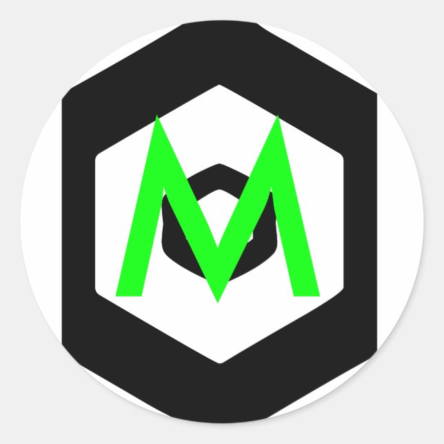 Sticker Rond Hexagon (Devant)