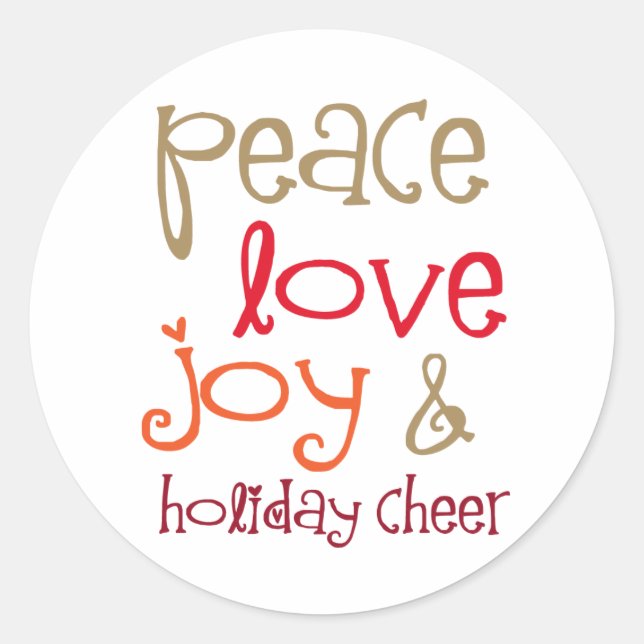 Sticker Rond Hibou à Santa Hat (Devant)