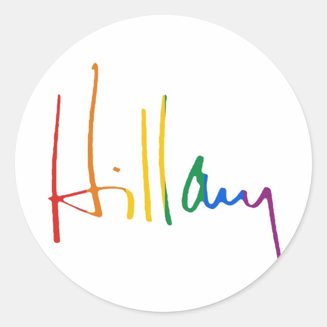 Sticker Rond HILLARY CLINTON PRIDE -.png (Devant)